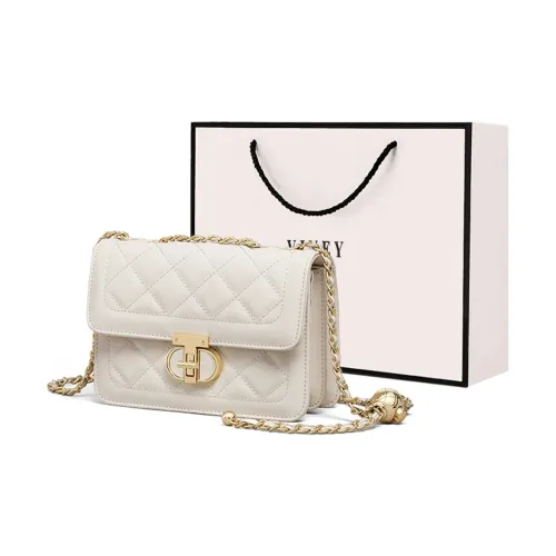 VINEY Коровья кожа Сумка через плечо Стандартная Женская Milkshake Белый