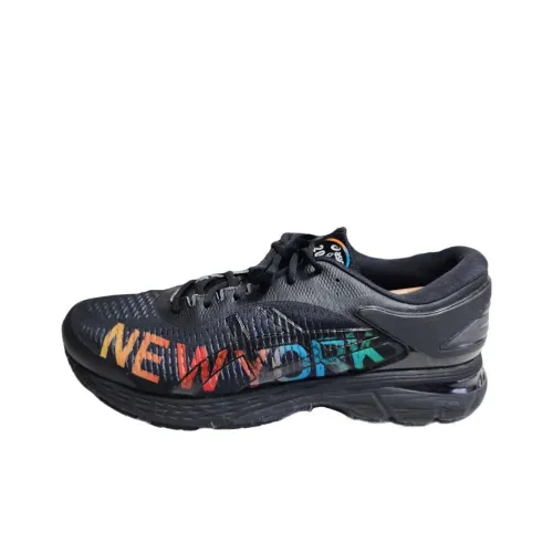 Asics Gel Kayano 25 Low Топ Беговые кроссовки Мужские Черные