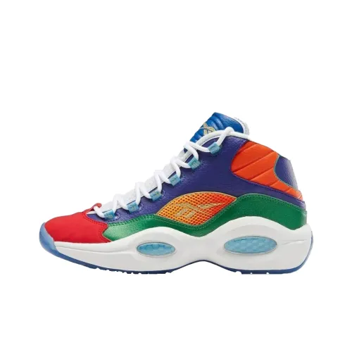 Reebok Question 'Draft CLASS' MID Топ Баскетбольные кроссовки для игры Мужской Многоцветный