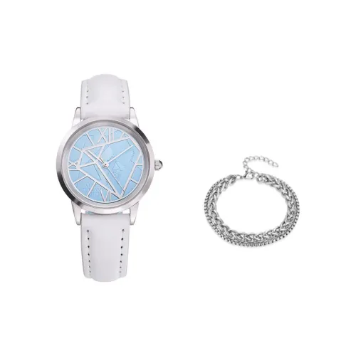 Ingyunshi Detective Conan Case CLOSED Коллаборация Кварцевый механизм Натуральная кожа Ремешок Часы Унисекс Синий циферблат