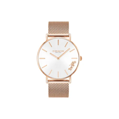 COACH Perry Women's Watch Кварцевый механизм ремешок из нержавеющей стали белый циферблат