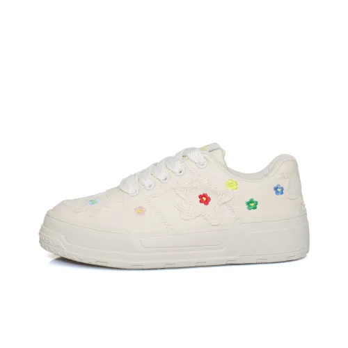 B10CROWN Нижняя юбка Резистентная Дышащая Легкая Низкий Топ Кеды Женские Бежевый