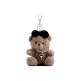 Чёрный бант, жемчужный, медвежонок