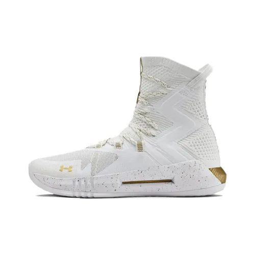 Under Armour Shock Absorbers Slip-Resistant Abrasion-Resistant Breathable High-Top Training Shoes Women's White Подкладка Under Armour Шок поглощающий противоскользящий устойчивый к истиранию дышащий высокий верх кроссовки для тренировок женские белые