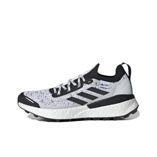 adidas Terrex Два Slip-Resistant Abrasion-Resistant Breathable Low-Top Беговые кроссовки Женские Черный Белый