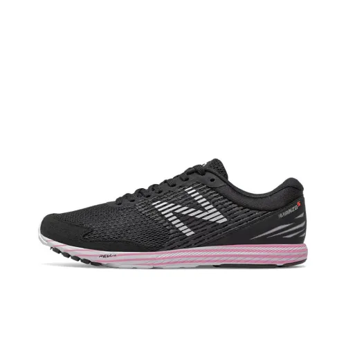 New Balance Hanzo Low Топ Марафон Беговые кроссовки Женские Черно-розовый