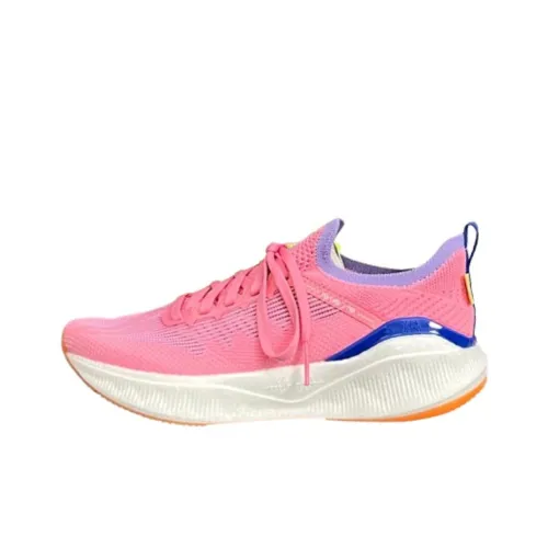 LiNing YueYing 3,0 Pro Slip-resistant Abrasion-resistant Low Top Casual Running Shoes Women's Pink White