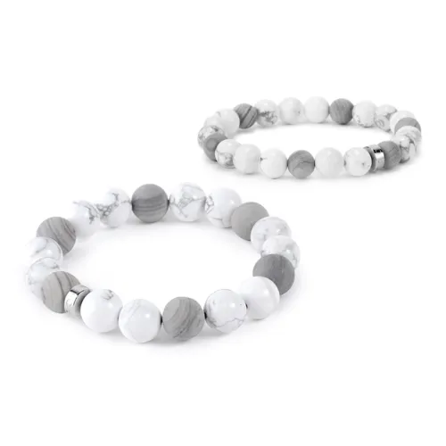 FOUNDIN Белый Бирюзовый Браслеты Унисекс