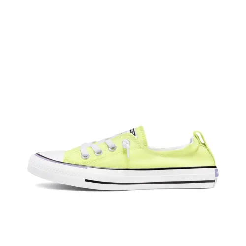 Converse Chuck Taylor All Star Износостойкие Низкие Кеды Женские Неоново-желтые
