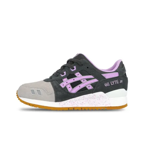 Asics Gel Lyte 3 Износостойкий и Легкий Низкий Топ Беговые кроссовки Женские Черный Фиолетовый