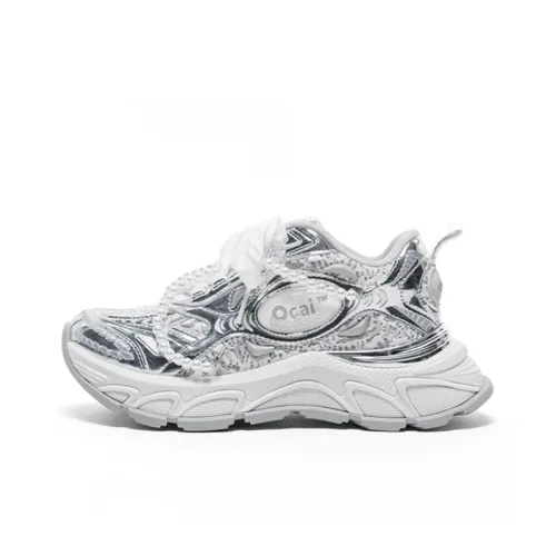 Ocai Runtech3,0 Беговые кроссовки Низкий Топ Bridal Серебряный Унисекс