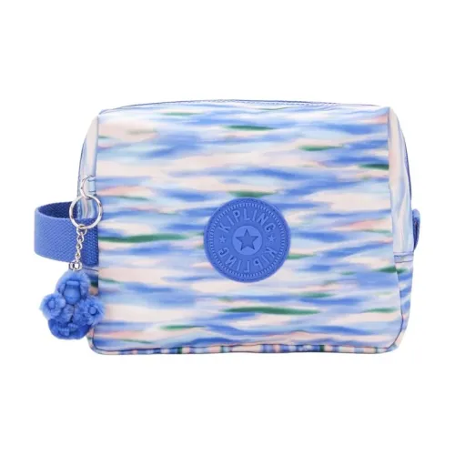 Kipling Переработанный полиэстер Туалетная сумка Большая Женская Светло-синяя