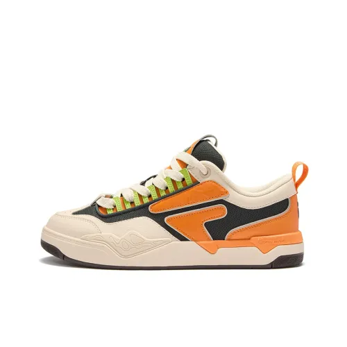 FILA FUSION Nollie Low Топ Скейтборд Кроссовки Мужские Оранжевый Серый