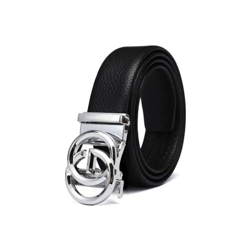 JEEP SPIRIT Натуральная кожа Автоматическая застежка Зернистая текстура Личи Удобство Элегантность Кожаные ремни Мужской 3,5 см