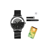 Sunfall Мужские часы - Принт, Кожаный ремешок