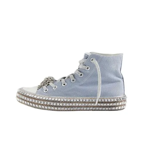 FREE PEOPLE Cruise High Топ Скейтборд Кроссовки Женские Синие