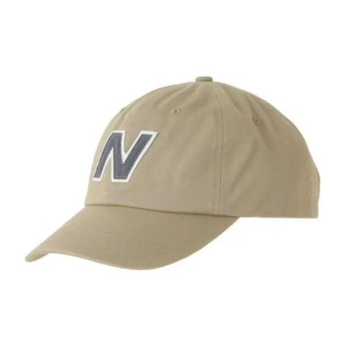 New Balance Хлопок Кепки Унисекс Бежевый