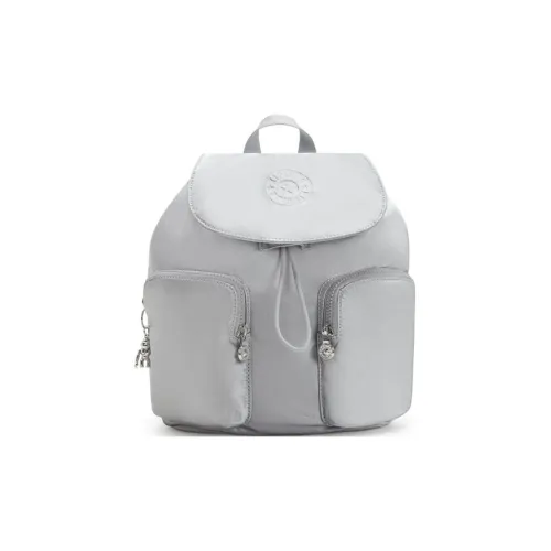 Kipling Полиамид Рюкзак Маленький Женский Серебряный