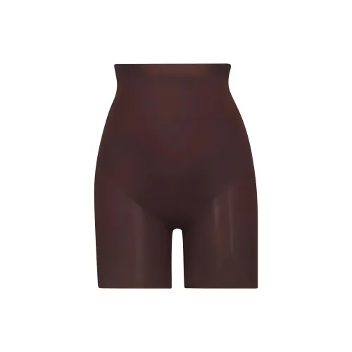 SKIMS Barely THERE LOW Спина Короткий Повседневные шорты Женские Какао Коричневый