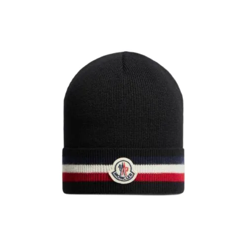 Moncler Шерсть Бини Мужской Черный