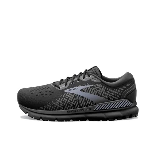 Brooks Амортизация Износостойкие Низкие Кроссовки для Бега Мужские Черные