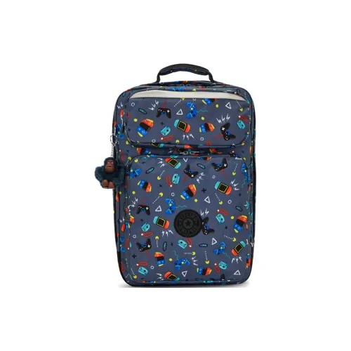 Kipling Переработанный полиэстер рюкзак большой женский серый и многоцветный