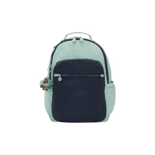 Kipling Полиамид Рюкзак Большой Женский Морской Зеленый