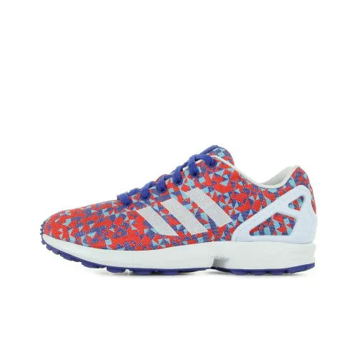 Adidas Originals ZX Flu Weave Slip Resistant Abrasion Resistant Повседневная обувь Унисекс Красный синий