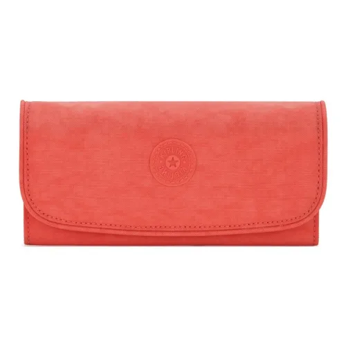Kipling Переработанный полиамид Кошелек Большой Женский Коралловый