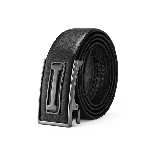 JAGUAR Fashionable Модный Автоматический Застежка Дизайн Улучшенный Коровья Кожа Ремни Мужской Черный Ширина 3,5 см