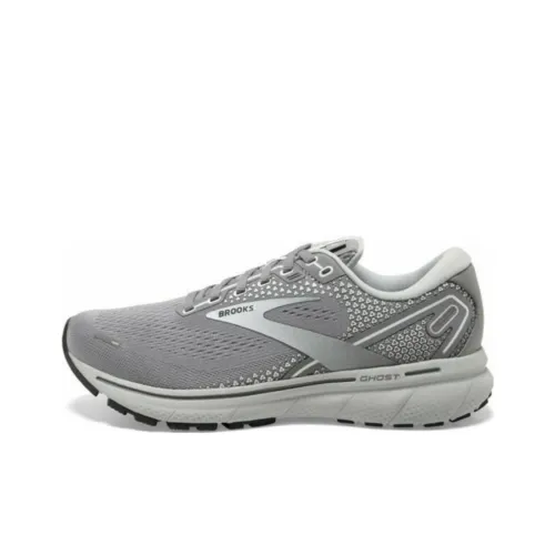 Brooks Ghost 14 Slip-Resistant Abrasion-Resistant Low Top Обувь для Беговых Занятий на Длинные Дистанции Женская Серого Цвета