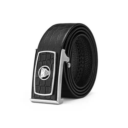 JAGUAR Модный Мужской Автоматический Застежка Натуральная Кожа Ремни Мужской Ширина 3,7 см