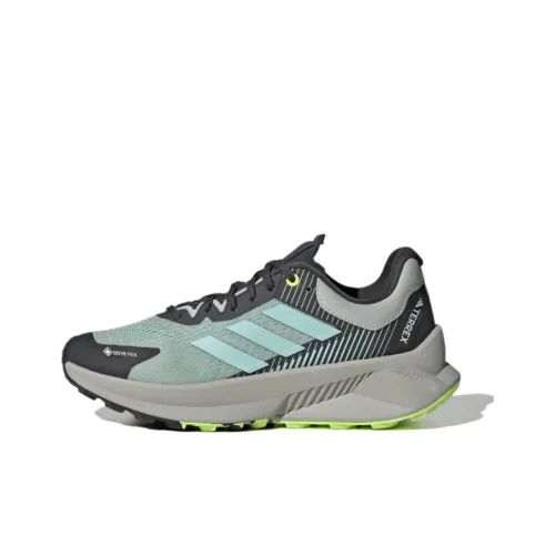 adidas Terrex Soulstride Flow Беговые кроссовки Низкий Топ Серый Зеленый Женский