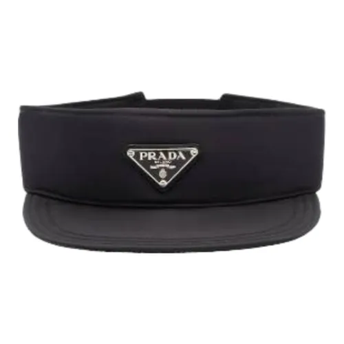 PRADA Переработанный нейлон головные уборы с защитой от солнца мужской черный