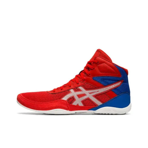 Asics Matflex 6 Устойчивые к истиранию MID Топ Кроссовки для тренировок Мужские Синий Красный