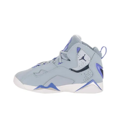 Джордан True Flight противоскользящий MID топ винтажные баскетбольные кроссовки женские синий