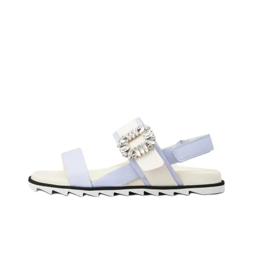 Roger Vivier Slidy Viv' one Ремень Сандалии Женские Светло-Синий