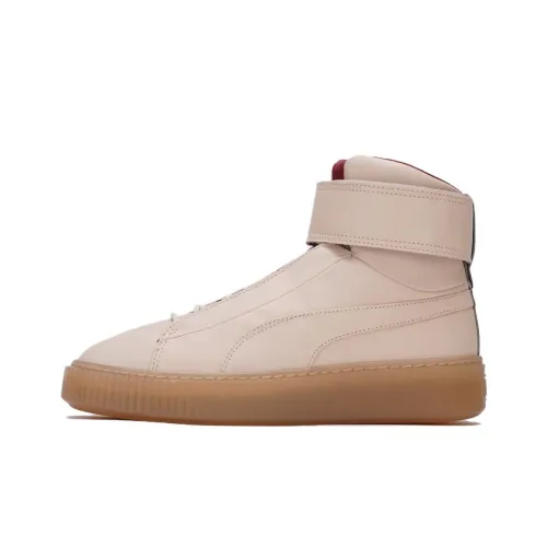 PUMA Платформа MID High Топ Скейтборд Кроссовки Женские Светло-Розовые