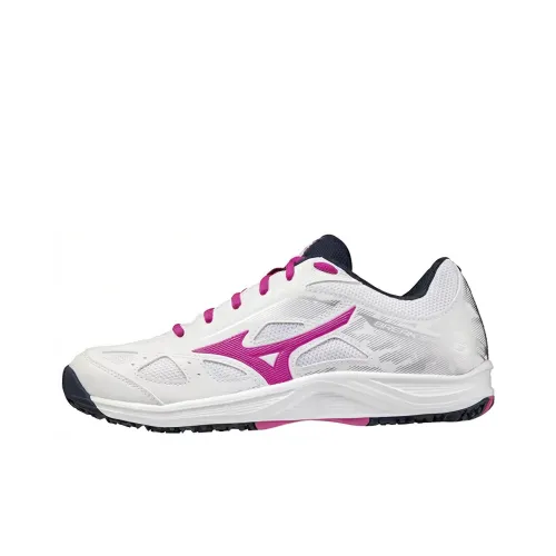 Mizuno Cyclone Speed 3 Slip Resistant Abrasion Resistant Дышащий Низкий Топ Кроссовки для Тенниса Женские Белые