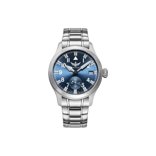 YELANG Кварцевый механизм Часы Мужские Синий циферблат