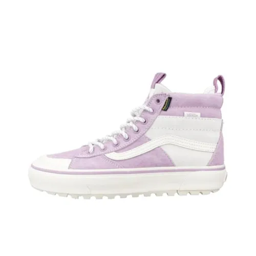 Vans SK8 MTE 2 Амортизация Износостойкие Высокие Кроссовки для Скейтбординга Унисекс Фиолетовый Серый