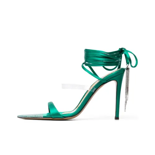 Alexandre Vauthier One Ремень Сандалии 10,5 см Женские Зеленые