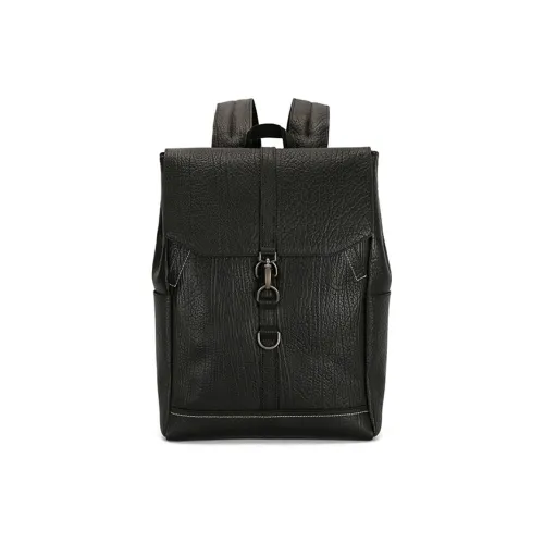 TTaG．baG Первый слой Bark Текстура Коровья кожа Рюкзак Обычный Мужской Черный кофейный