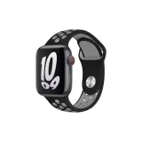 Силиконовый ремешок - черный и холодный серый