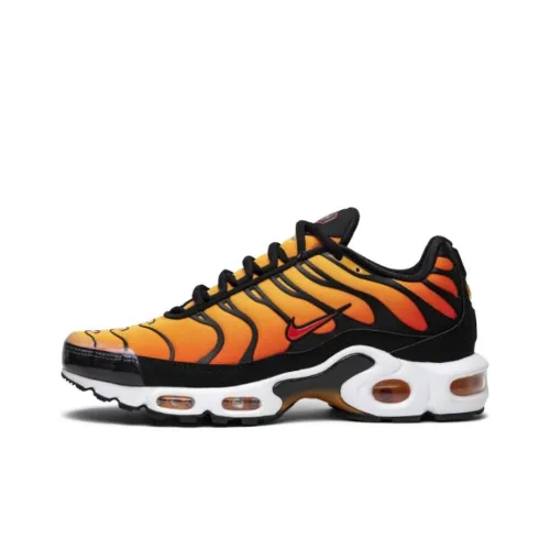 Nike Air Max Plus Амортизация Износостойкие Низкие Кроссовки для Бега Унисекс Черные Желтые