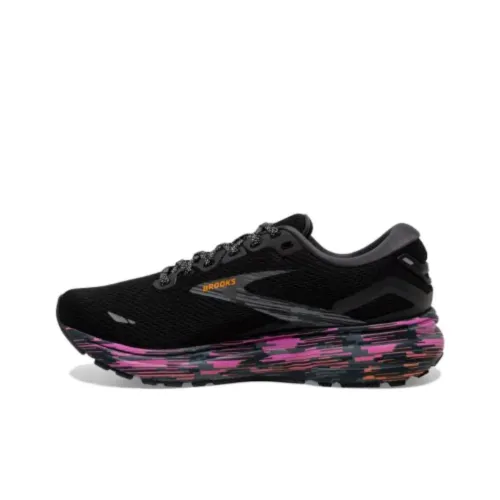 Brooks Ghost 15 Амортизация Низкий Топ Повседневные Беговые Кроссовки Мужские Черные