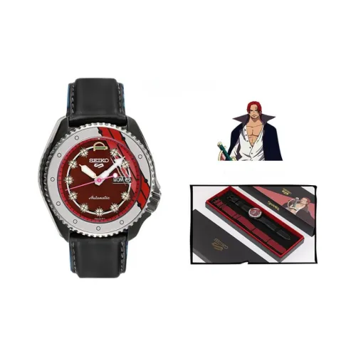 SEIKO Механический Мужской Часы из коллекции ONE PIECE, 45 мм, Красный