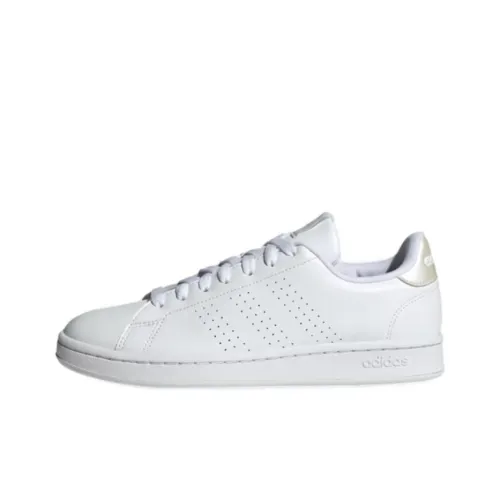 Adidas ADVANTAGE Противоскользящие Устойчивые к истиранию Низкие Кроссовки для скейтбординга Женские Медный Никелевый Сплав