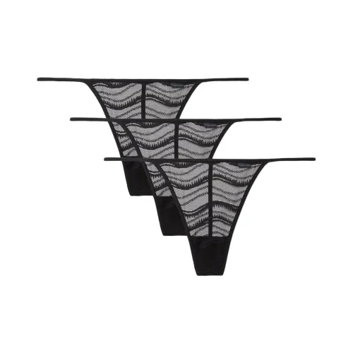 Calvin Klein Трусы Европейская версия Женские 3 упаковки Черный