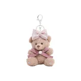 Розовый бант, жемчужный, медвежонок